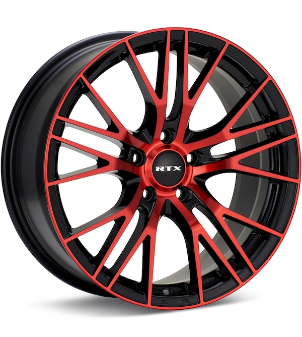 RTX Wheels Vertex Black w/Red Accent wheel image