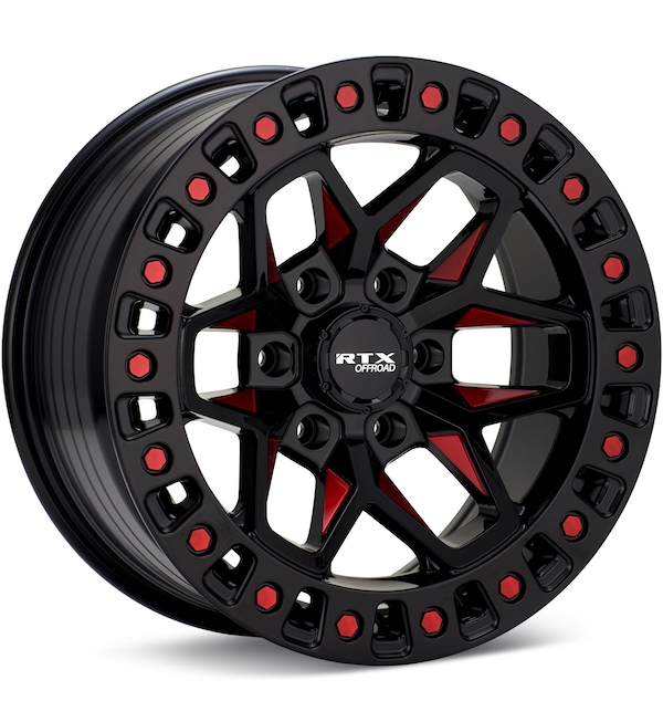 RTX Wheels Zion Gloss Black w/Red Accent wheel image