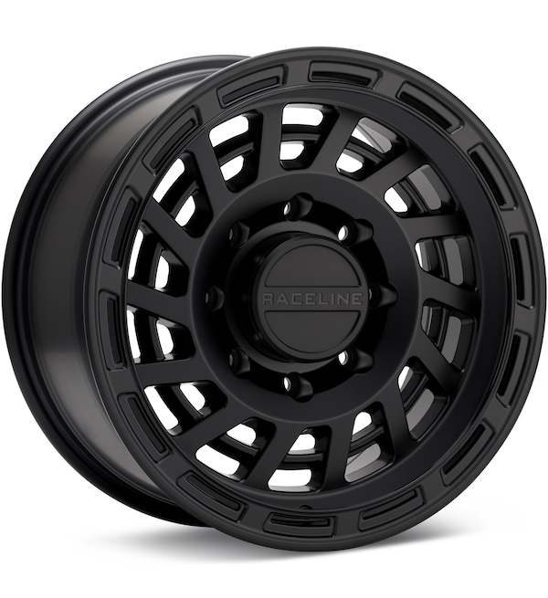 Raceline Halo 8-Lug Satin Black wheel image