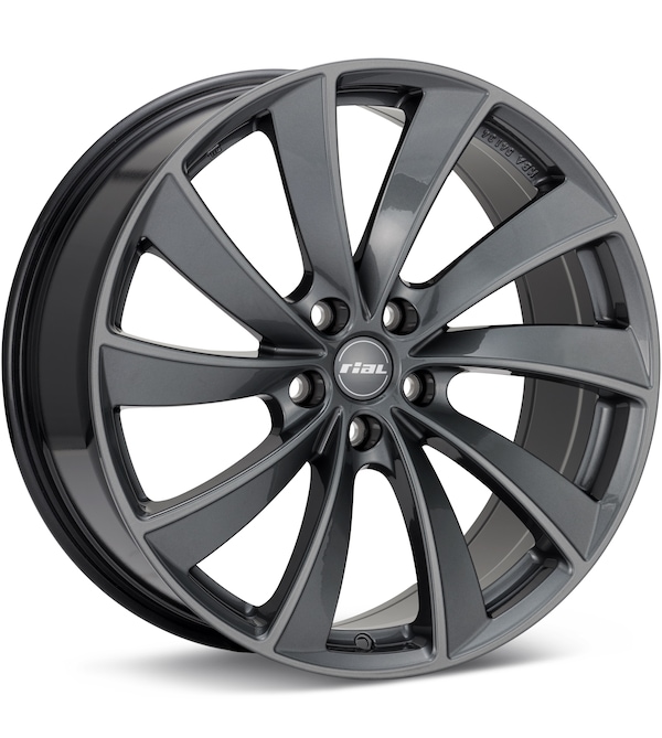 Rial Lugano OE Cap Dark Grey wheel image