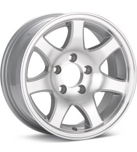 SenDel Towable T02 Silver Machined w/Clearcoat wheel image
