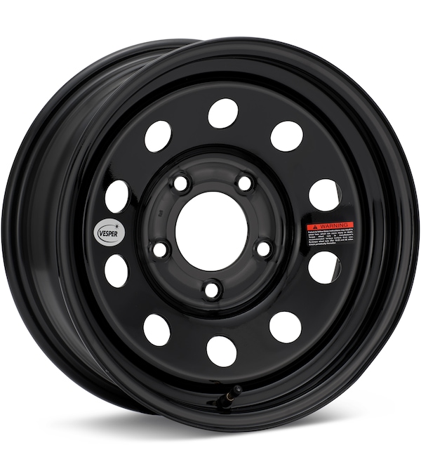 Taskmaster Trailer Vesper 15 5-Lug Gloss Black wheel image