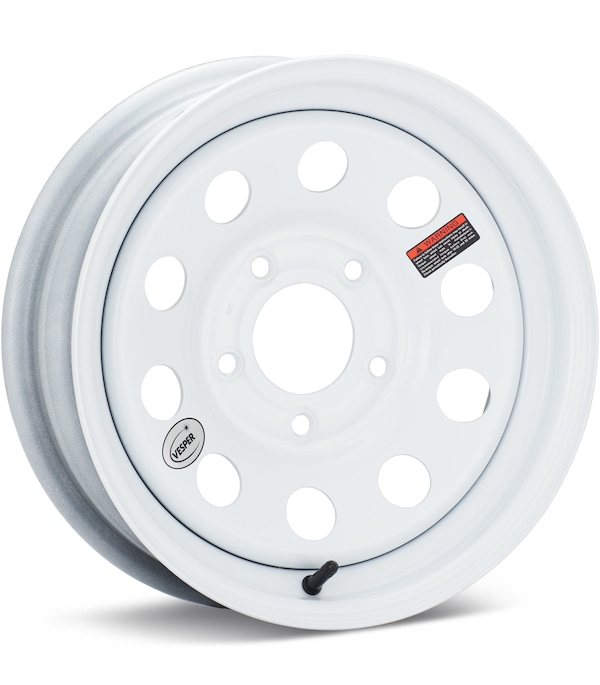 Taskmaster Trailer Vesper 15 5-Lug Gloss White wheel image