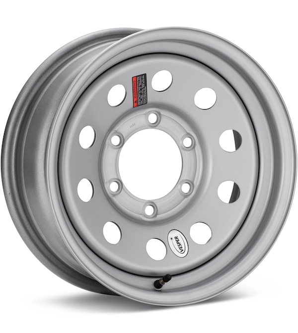 Taskmaster Trailer Vesper 15 6-Lug Gloss Silver wheel image