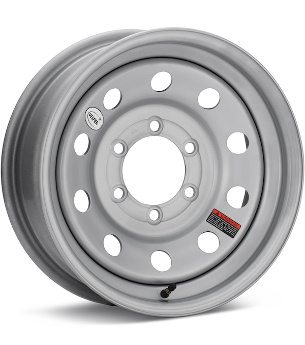 Taskmaster Trailer Vesper 16 6-Lug Gloss Silver wheel image