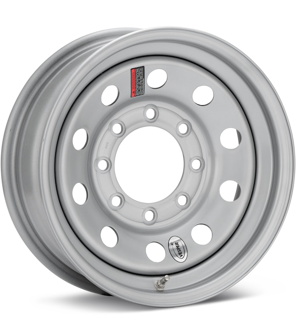 Taskmaster Trailer Vesper 16 8-Lug Gloss Silver wheel image