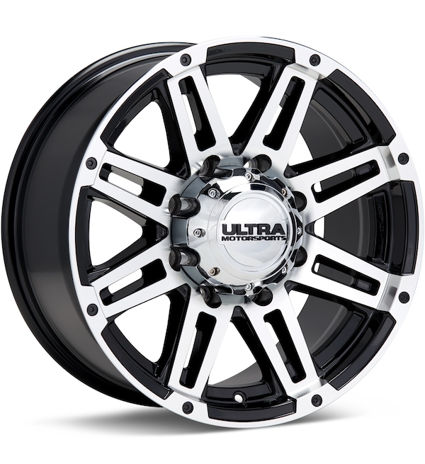 Ultra Machine Machined w/Black Accent wheel image