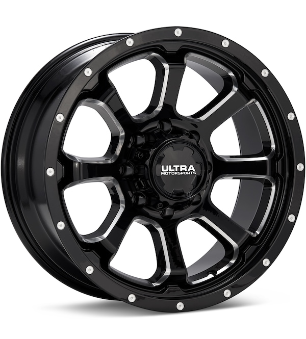 Ultra Nemesis 8-Lug Black w/Milled Accent wheel image