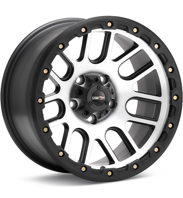 Vision Wheel Nemesis Deep Lip Machined Black w/Removable Lip wheel image