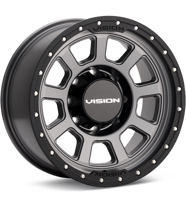 Vision Wheel Ojos Grey w/Black Lip wheel image