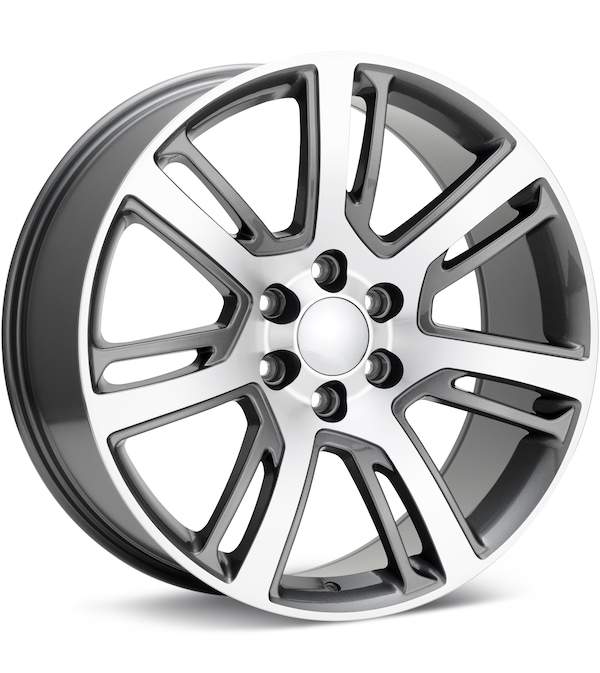 Voxx Replica Escalade Platinum Machined w/Gunmetal Accent wheel image