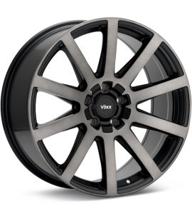 Voxx Road Wheels Vento Gloss Black Machine w/DarkTint wheel image