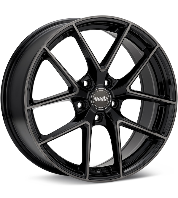 moda MD27 Black Machined w/Dark Tint wheel image