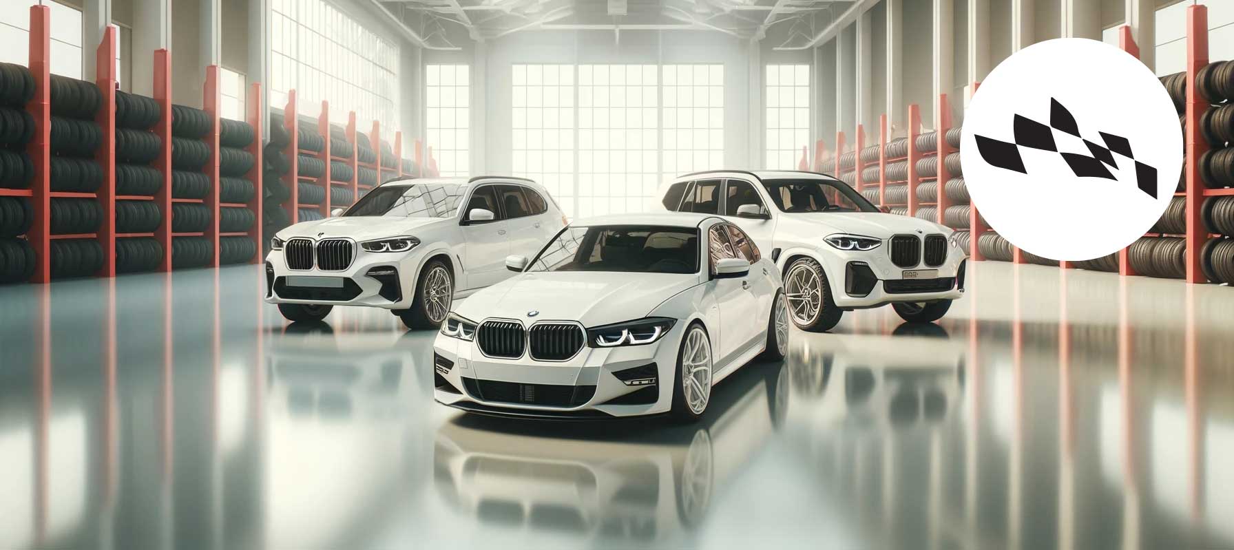 BMW tires warehouse image
