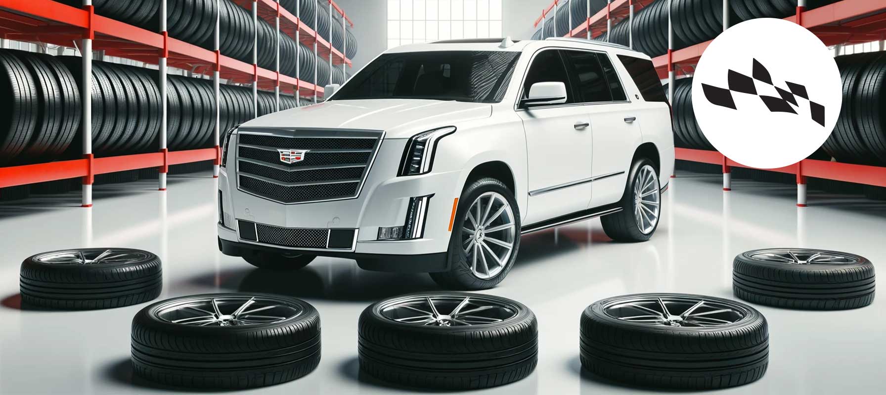 Cadillac tires warehouse image