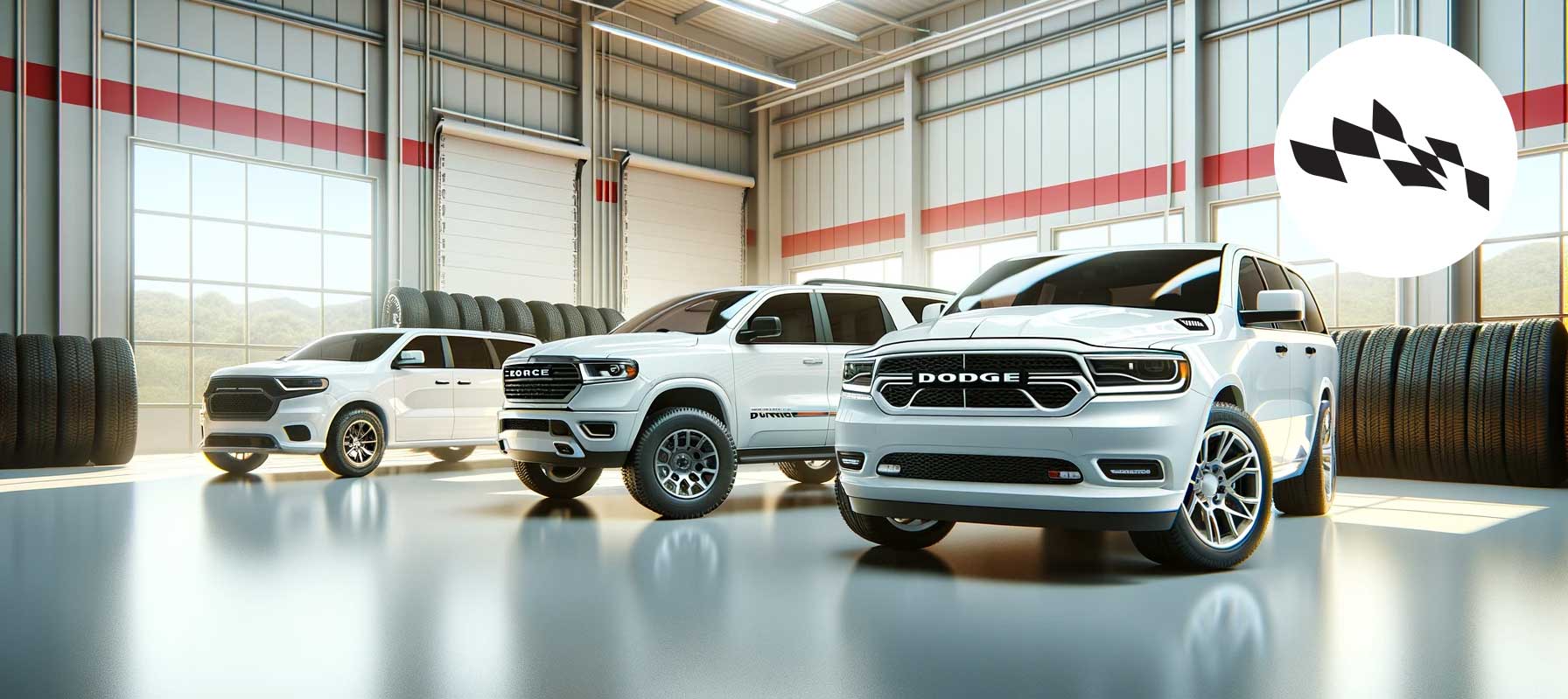 Dodge truck and SUVs tire warehouse image